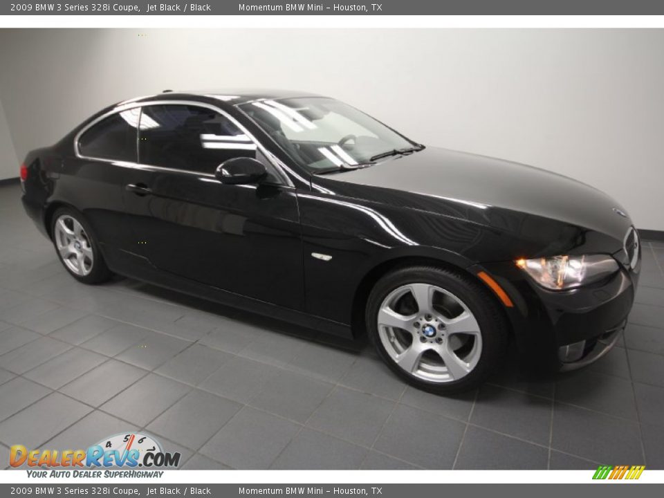 2009 BMW 3 Series 328i Coupe Jet Black / Black Photo #7