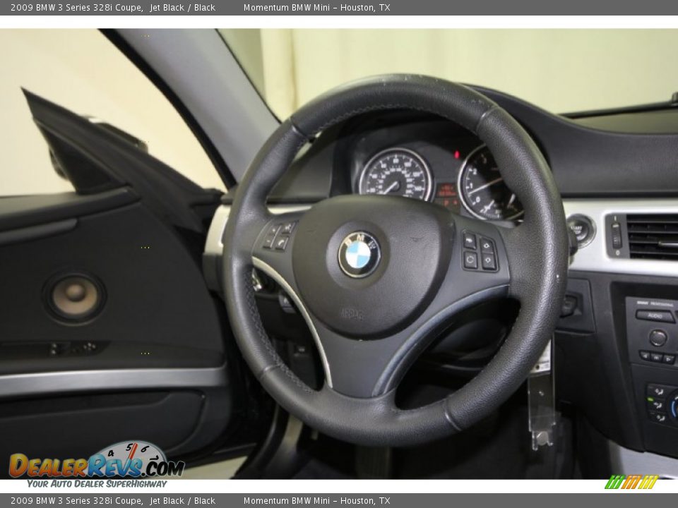 2009 BMW 3 Series 328i Coupe Jet Black / Black Photo #24
