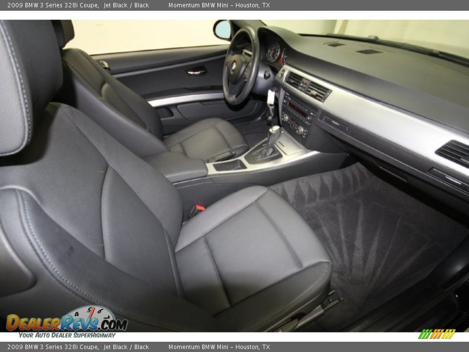 2009 BMW 3 Series 328i Coupe Jet Black / Black Photo #28