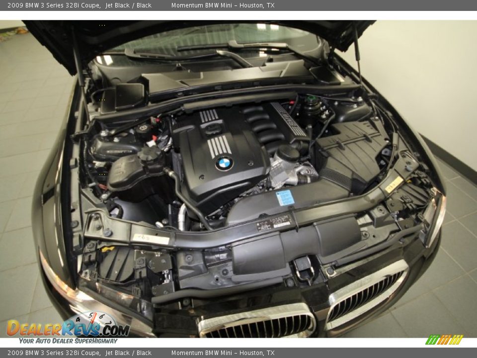 2009 BMW 3 Series 328i Coupe Jet Black / Black Photo #31