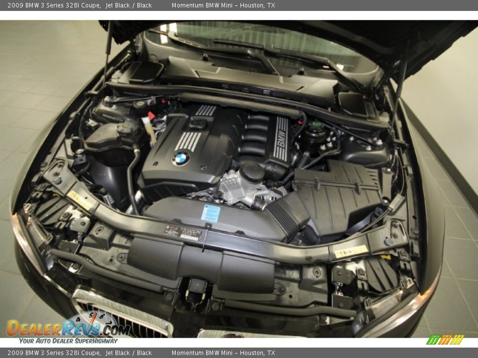 2009 BMW 3 Series 328i Coupe Jet Black / Black Photo #32