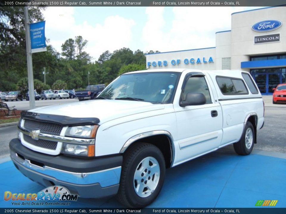 2005 Chevrolet Silverado 1500 LS Regular Cab Summit White / Dark Charcoal Photo #1