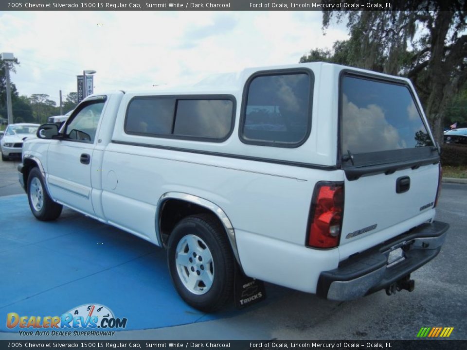 2005 Chevrolet Silverado 1500 LS Regular Cab Summit White / Dark Charcoal Photo #3