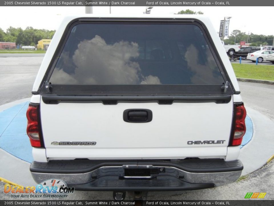 2005 Chevrolet Silverado 1500 LS Regular Cab Summit White / Dark Charcoal Photo #4