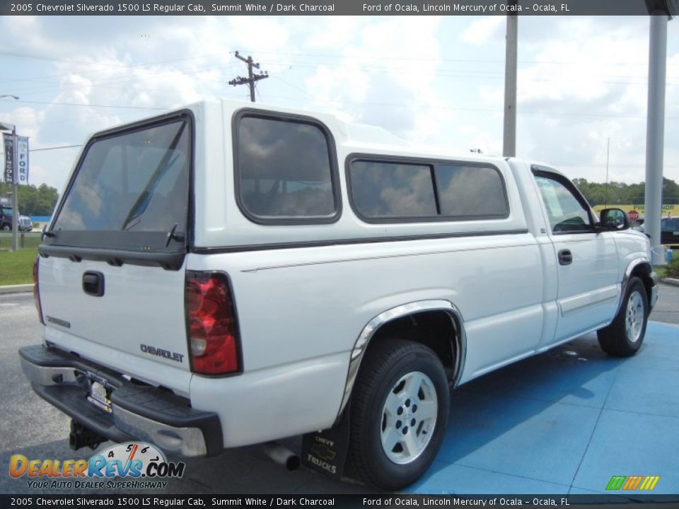 2005 Chevrolet Silverado 1500 LS Regular Cab Summit White / Dark Charcoal Photo #5