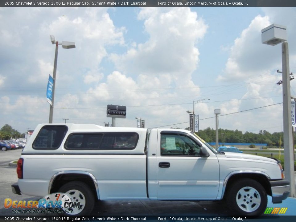 2005 Chevrolet Silverado 1500 LS Regular Cab Summit White / Dark Charcoal Photo #6