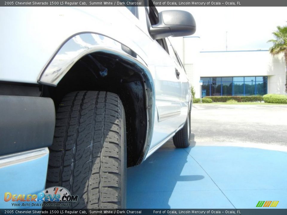 2005 Chevrolet Silverado 1500 LS Regular Cab Summit White / Dark Charcoal Photo #11