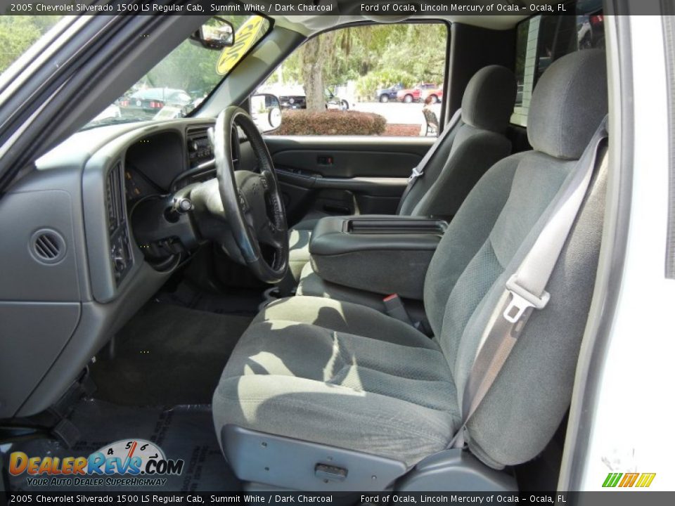 2005 Chevrolet Silverado 1500 LS Regular Cab Summit White / Dark Charcoal Photo #12