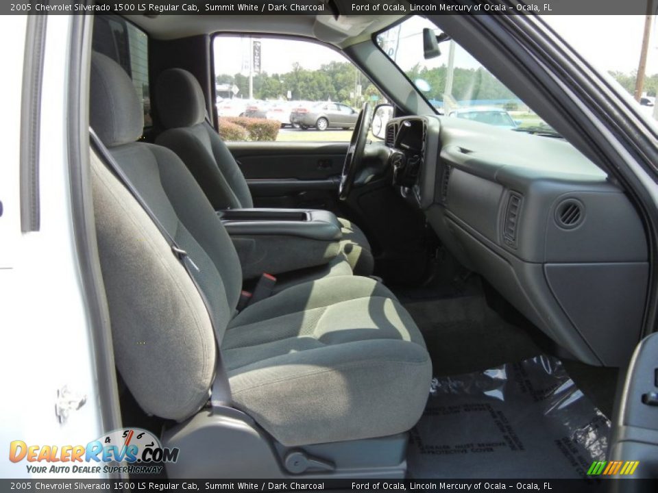 2005 Chevrolet Silverado 1500 LS Regular Cab Summit White / Dark Charcoal Photo #14