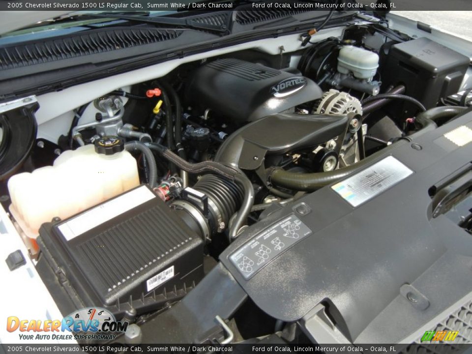 2005 Chevrolet Silverado 1500 LS Regular Cab Summit White / Dark Charcoal Photo #24