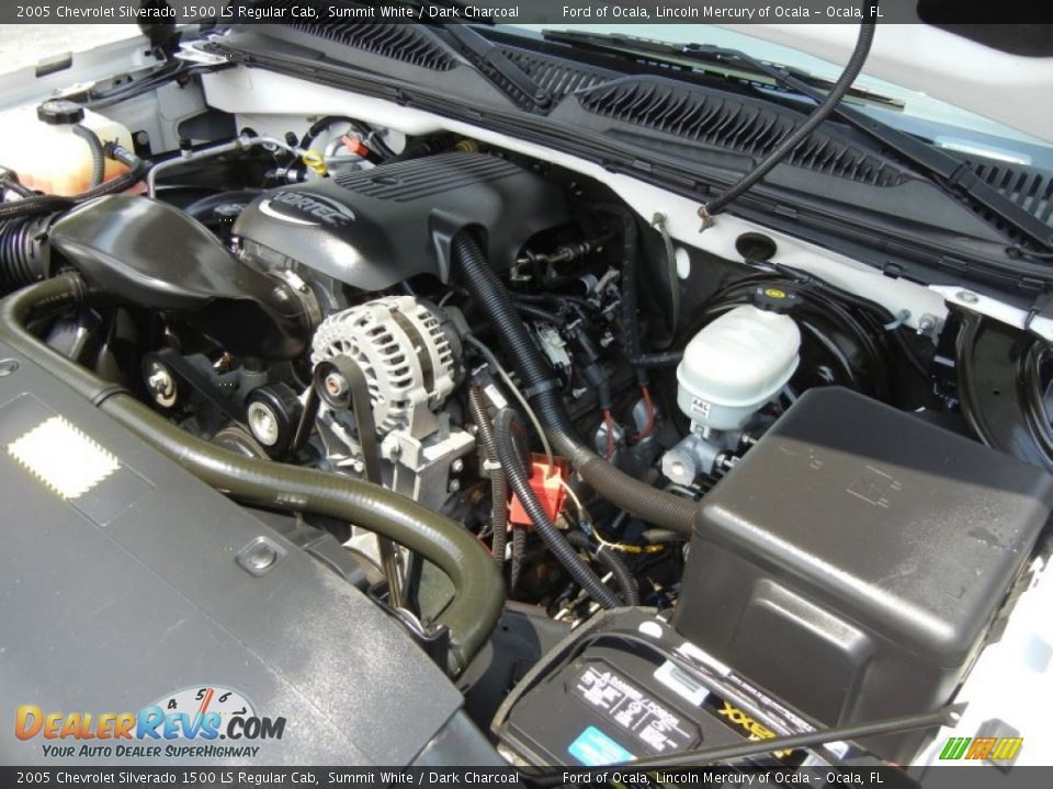 2005 Chevrolet Silverado 1500 LS Regular Cab Summit White / Dark Charcoal Photo #25