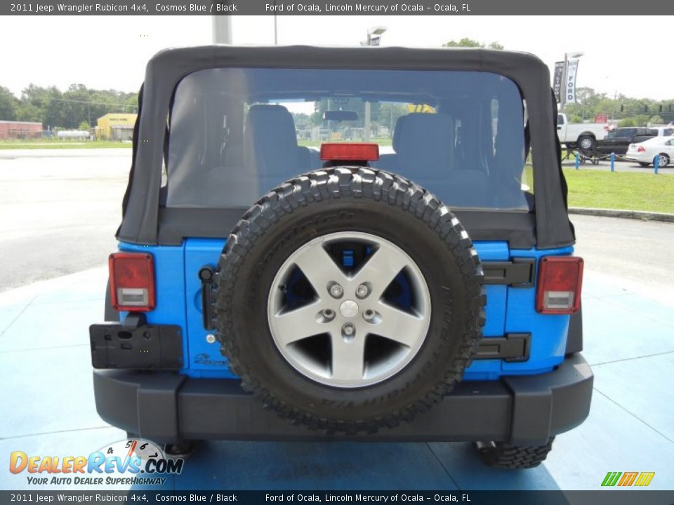 2011 Jeep Wrangler Rubicon 4x4 Cosmos Blue / Black Photo #4