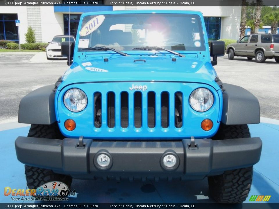 2011 Jeep Wrangler Rubicon 4x4 Cosmos Blue / Black Photo #8