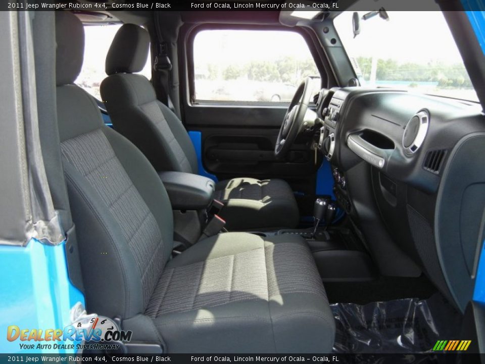 2011 Jeep Wrangler Rubicon 4x4 Cosmos Blue / Black Photo #16