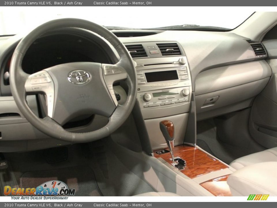 2010 Toyota Camry XLE V6 Black / Ash Gray Photo #11