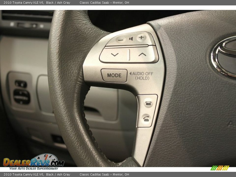 2010 Toyota Camry XLE V6 Black / Ash Gray Photo #13