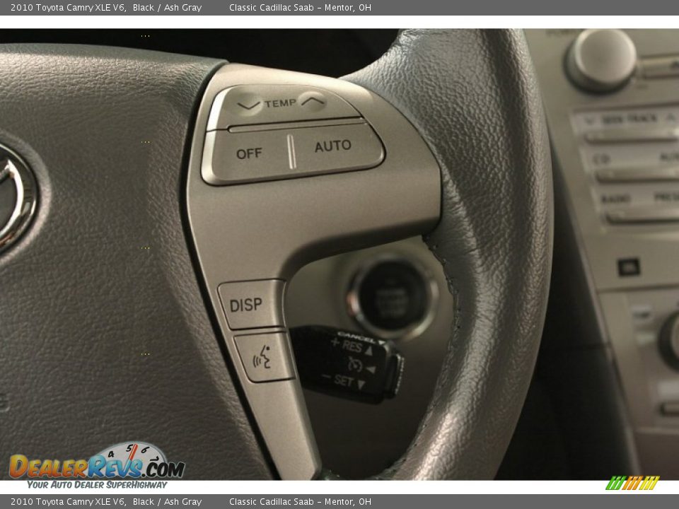 2010 Toyota Camry XLE V6 Black / Ash Gray Photo #14