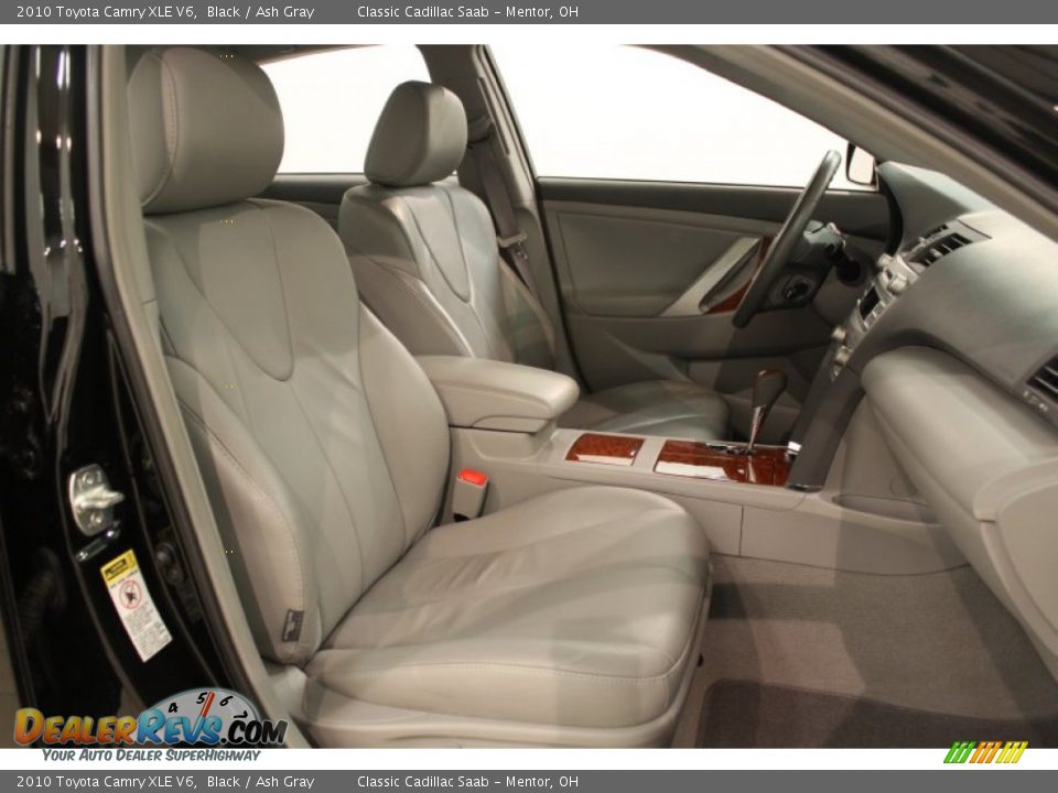 2010 Toyota Camry XLE V6 Black / Ash Gray Photo #20