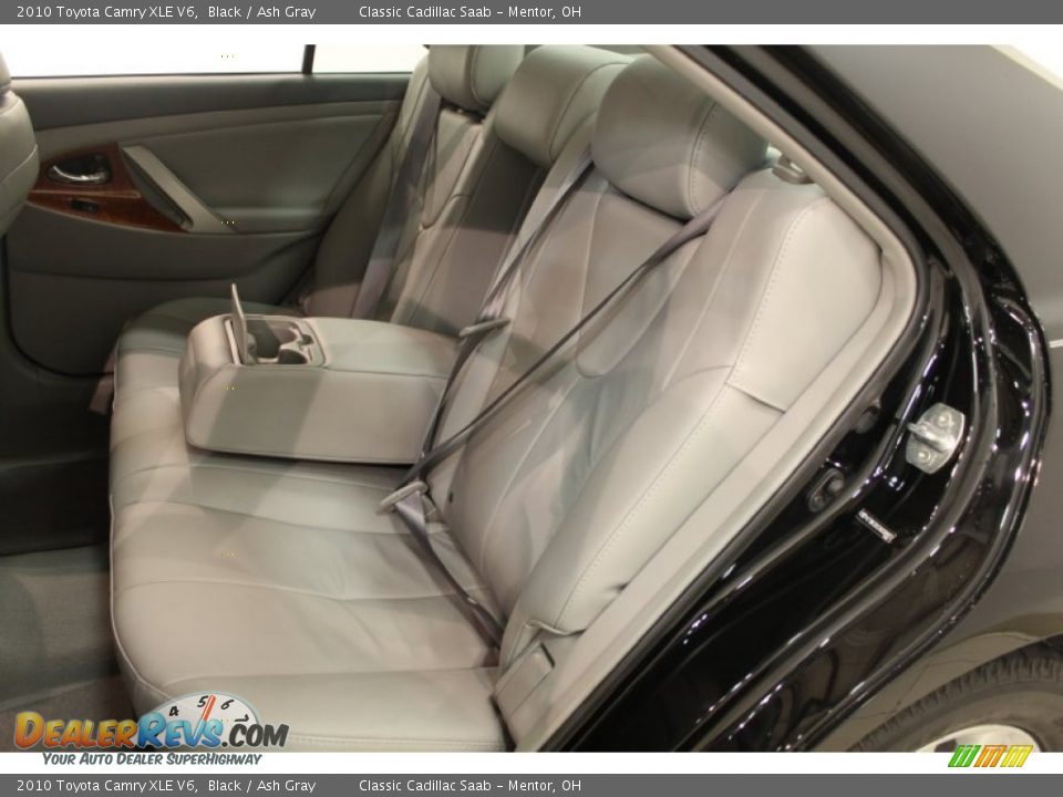2010 Toyota Camry XLE V6 Black / Ash Gray Photo #23