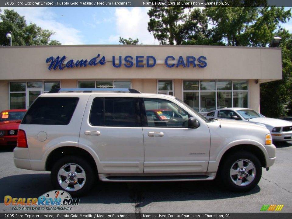 2005 Ford Explorer Limited Pueblo Gold Metallic / Medium Parchment Photo #1