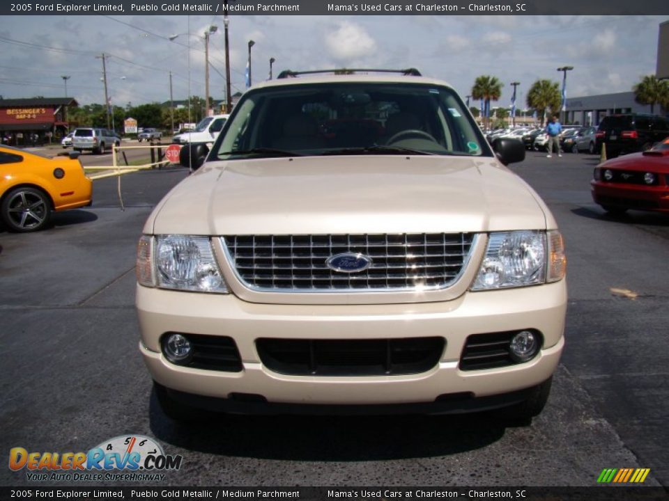 2005 Ford Explorer Limited Pueblo Gold Metallic / Medium Parchment Photo #3