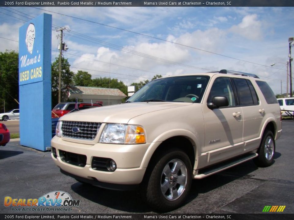 2005 Ford Explorer Limited Pueblo Gold Metallic / Medium Parchment Photo #4