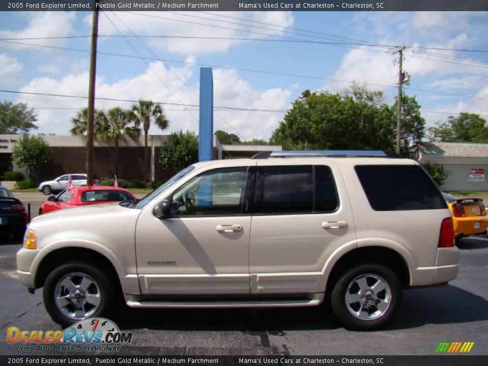2005 Ford Explorer Limited Pueblo Gold Metallic / Medium Parchment Photo #5