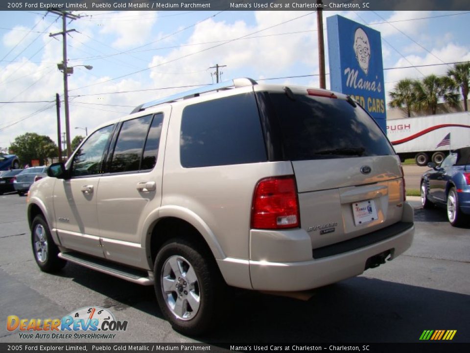 2005 Ford Explorer Limited Pueblo Gold Metallic / Medium Parchment Photo #6
