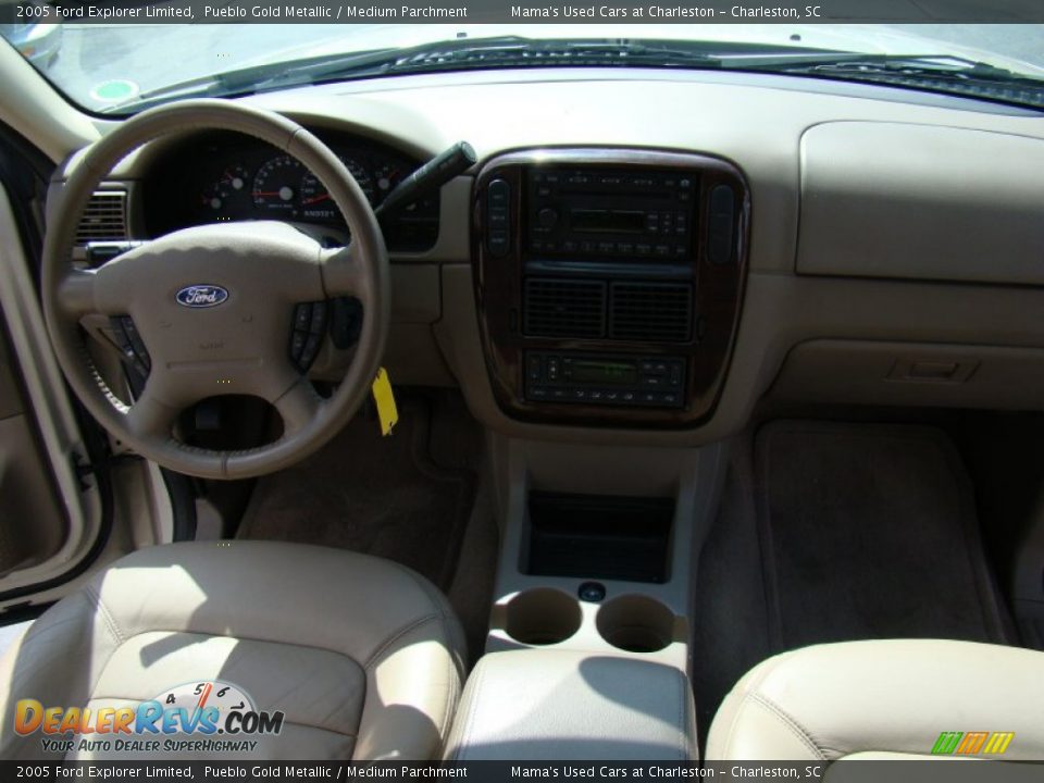 2005 Ford Explorer Limited Pueblo Gold Metallic / Medium Parchment Photo #17