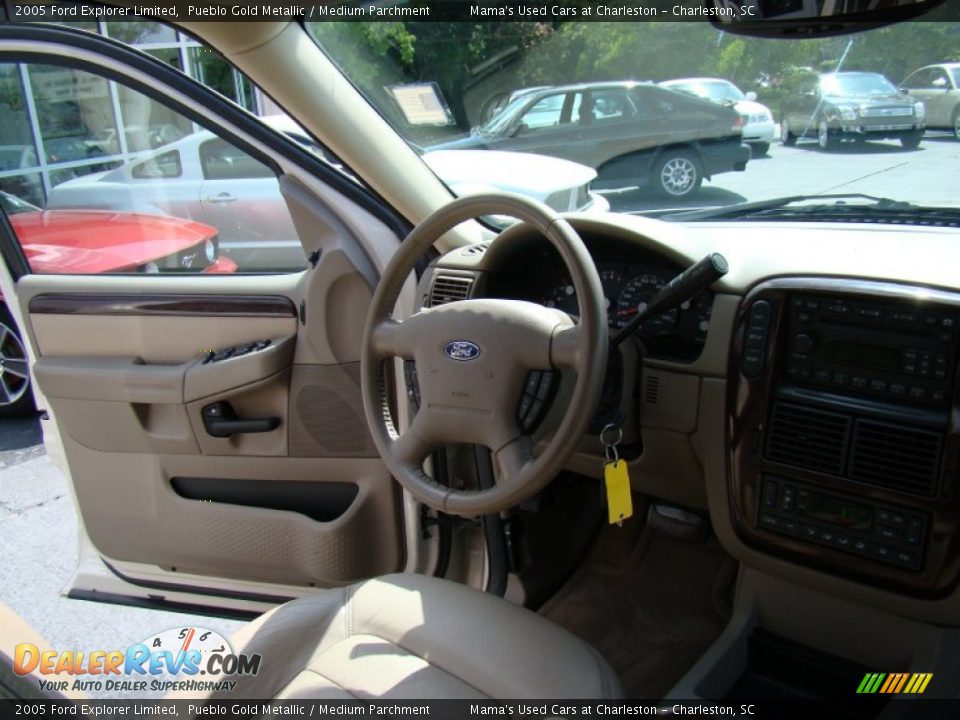 2005 Ford Explorer Limited Pueblo Gold Metallic / Medium Parchment Photo #18