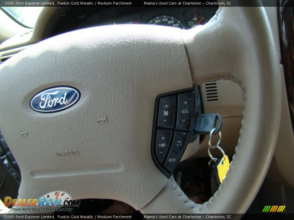 2005 Ford Explorer Limited Pueblo Gold Metallic / Medium Parchment Photo #25