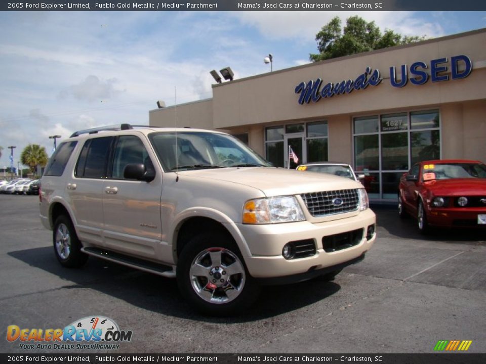 2005 Ford Explorer Limited Pueblo Gold Metallic / Medium Parchment Photo #30