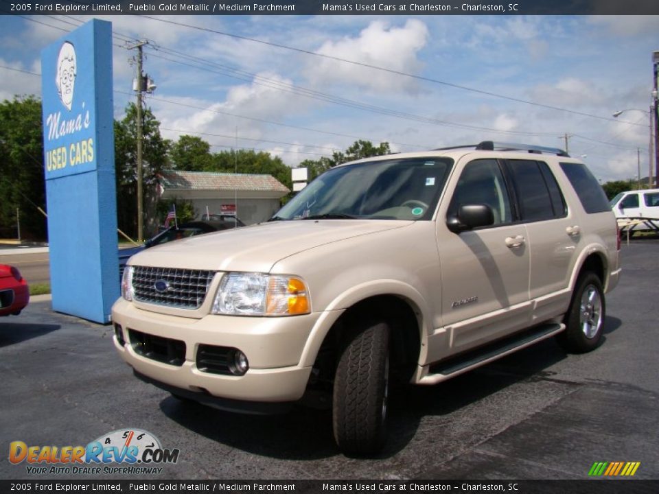 2005 Ford Explorer Limited Pueblo Gold Metallic / Medium Parchment Photo #31
