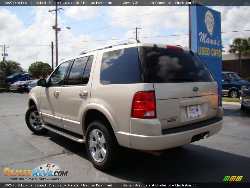 2005 Ford Explorer Limited Pueblo Gold Metallic / Medium Parchment Photo #32