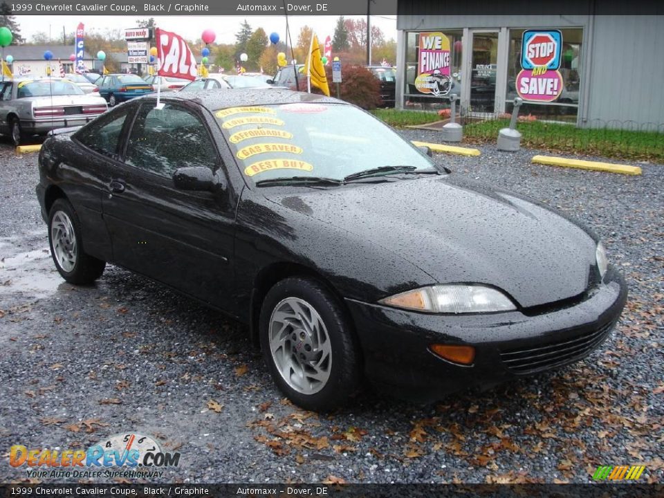 1999 Chevrolet Cavalier Coupe Black / Graphite Photo #3
