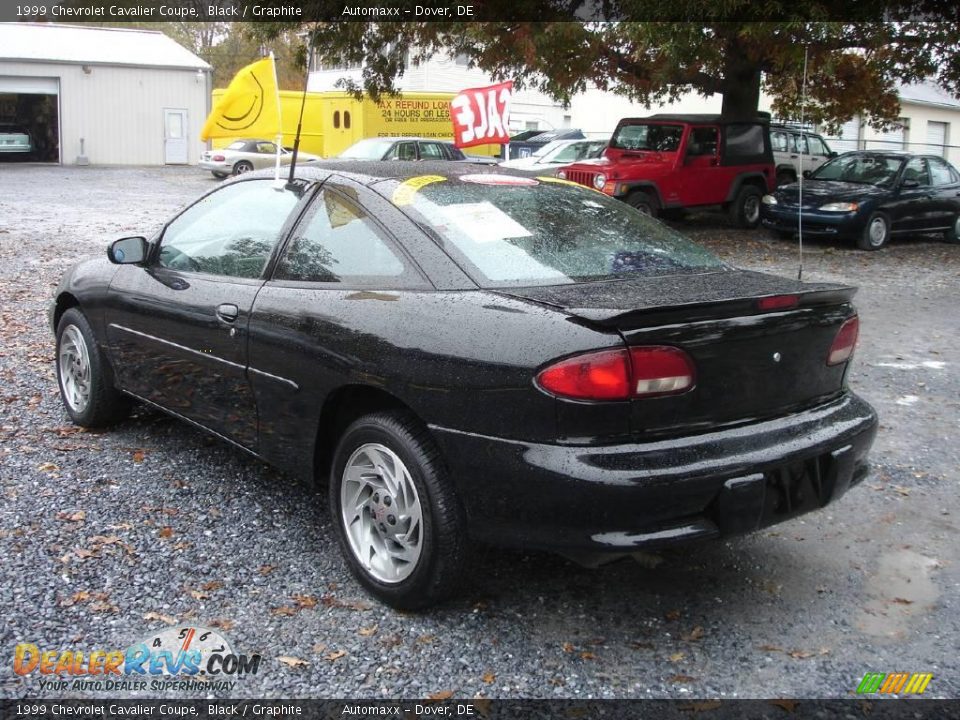 1999 Chevrolet Cavalier Coupe Black / Graphite Photo #7