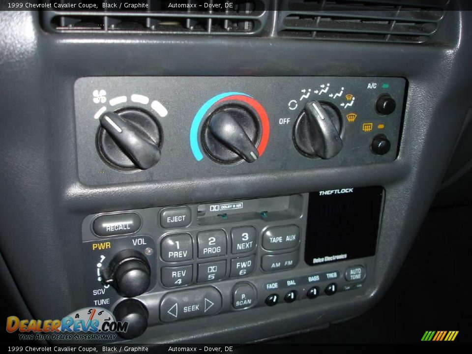 1999 Chevrolet Cavalier Coupe Black / Graphite Photo #20