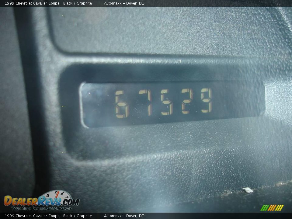 1999 Chevrolet Cavalier Coupe Black / Graphite Photo #23