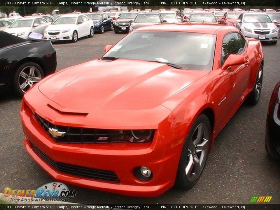 2012 Chevrolet Camaro SS/RS Coupe Inferno Orange Metallic / Inferno Orange/Black Photo #1