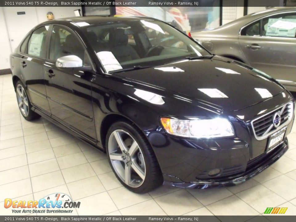 2011 Volvo S40 T5 R-Design Black Sapphire Metallic / Off Black Leather Photo #1