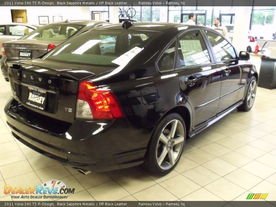 2011 Volvo S40 T5 R-Design Black Sapphire Metallic / Off Black Leather Photo #3