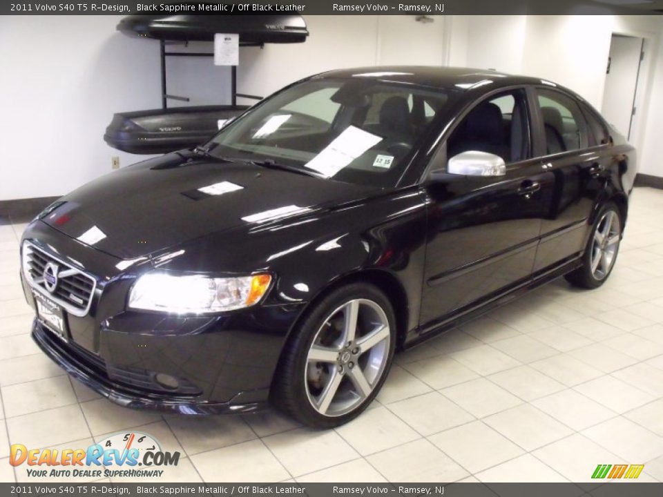 2011 Volvo S40 T5 RDesign Black Sapphire Metallic / Off Black Leather