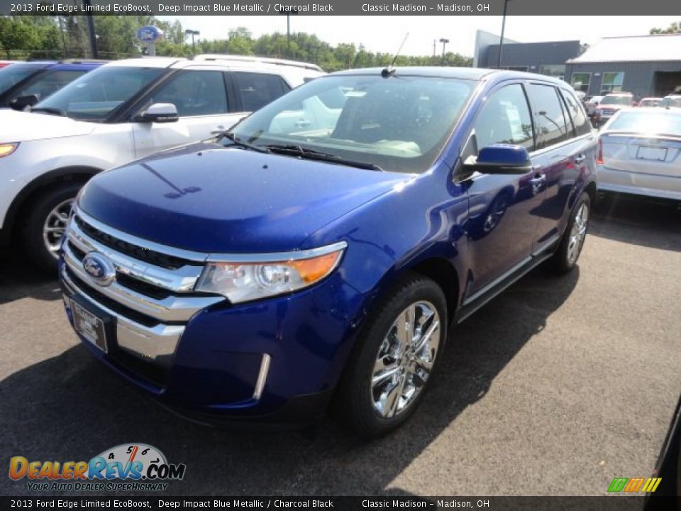 2013 Ford Edge Limited EcoBoost Deep Impact Blue Metallic / Charcoal Black Photo #1