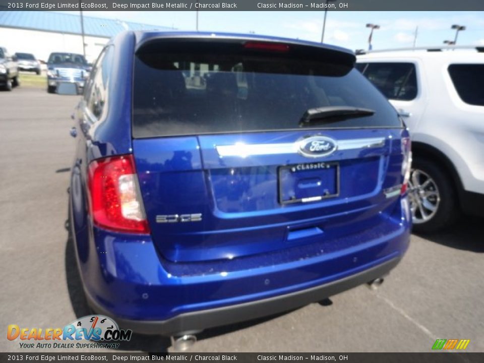 2013 Ford Edge Limited EcoBoost Deep Impact Blue Metallic / Charcoal Black Photo #3