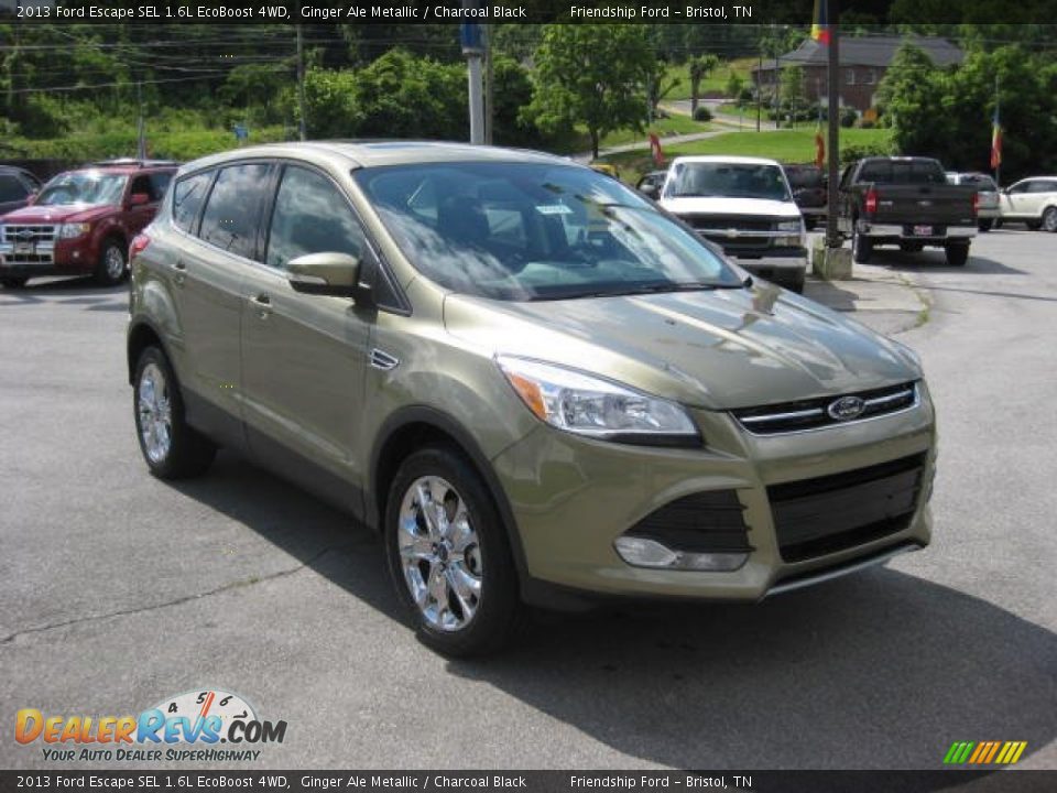 2013 Ford Escape SEL 1.6L EcoBoost 4WD Ginger Ale Metallic / Charcoal Black Photo #4