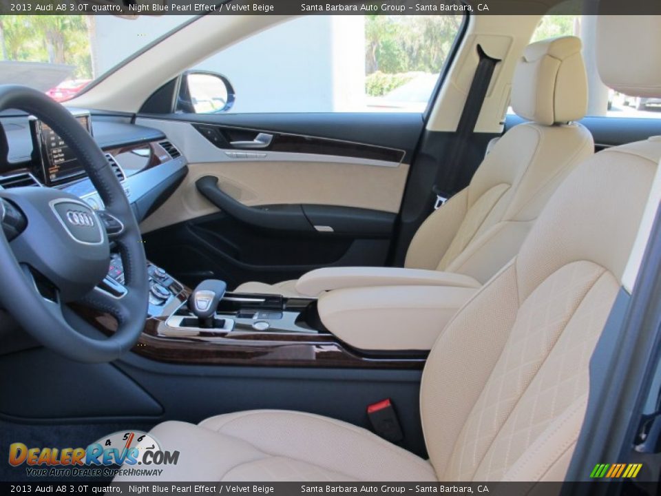 Velvet Beige Interior - 2013 Audi A8 3.0T quattro Photo #5