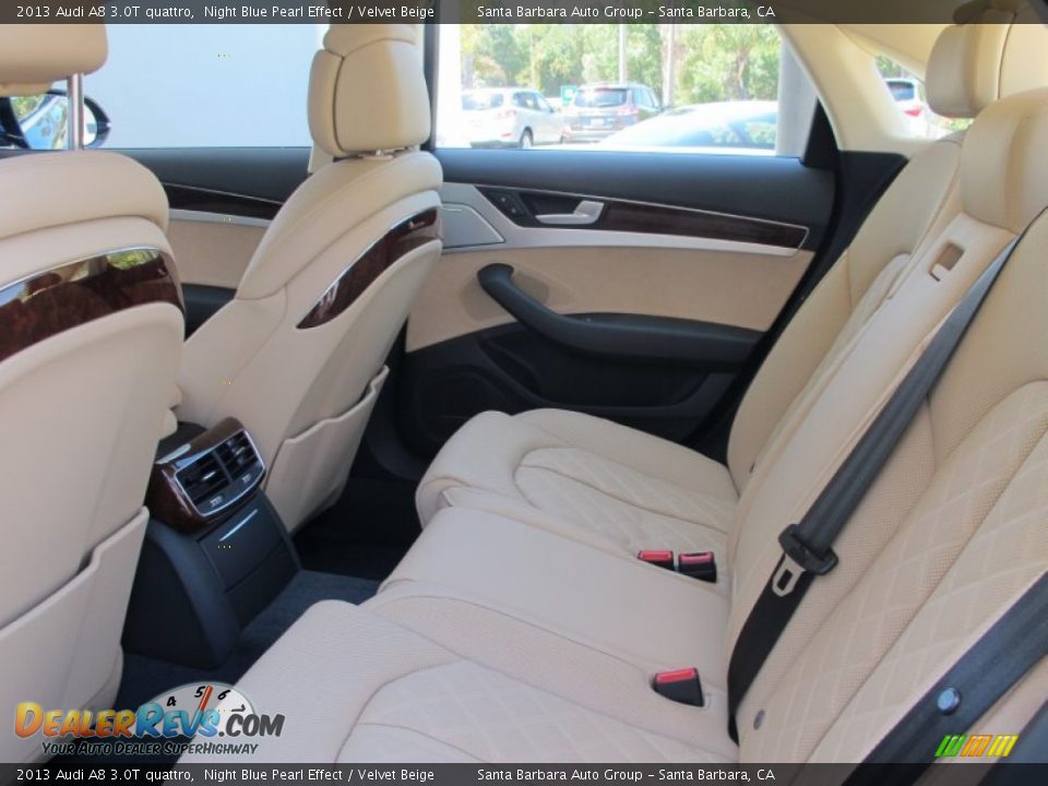 Rear Seat of 2013 Audi A8 3.0T quattro Photo #7