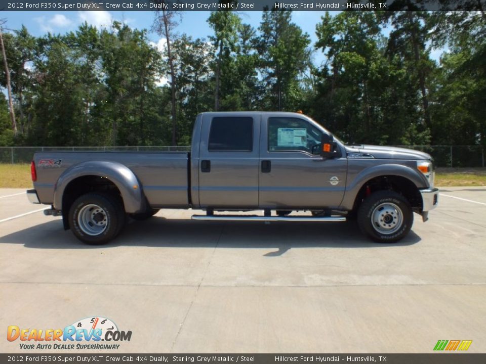Sterling Grey Metallic 2012 Ford F350 Super Duty XLT Crew Cab 4x4 Dually Photo #2