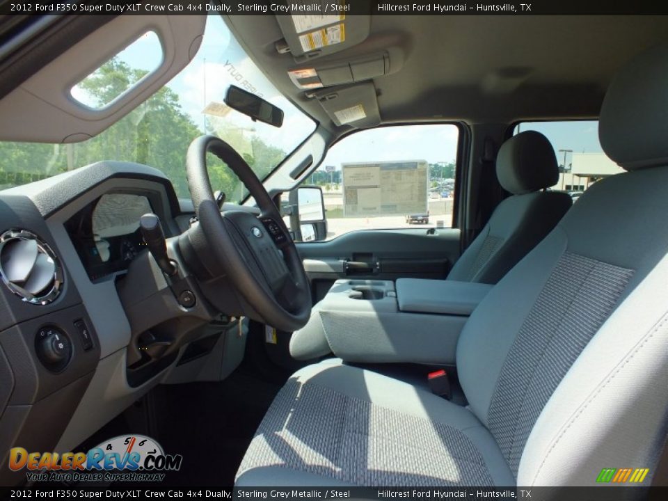 2012 Ford F350 Super Duty XLT Crew Cab 4x4 Dually Sterling Grey Metallic / Steel Photo #3