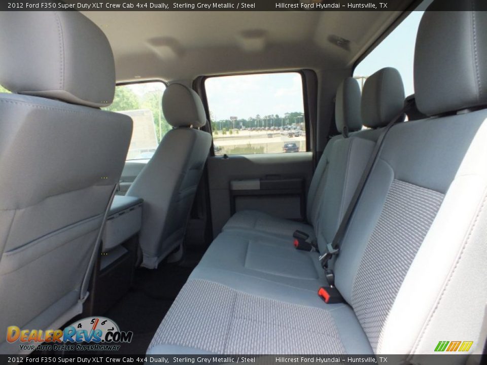 2012 Ford F350 Super Duty XLT Crew Cab 4x4 Dually Sterling Grey Metallic / Steel Photo #4